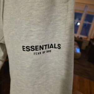 Essentials Fear of God Light Gray Sweat Joggers